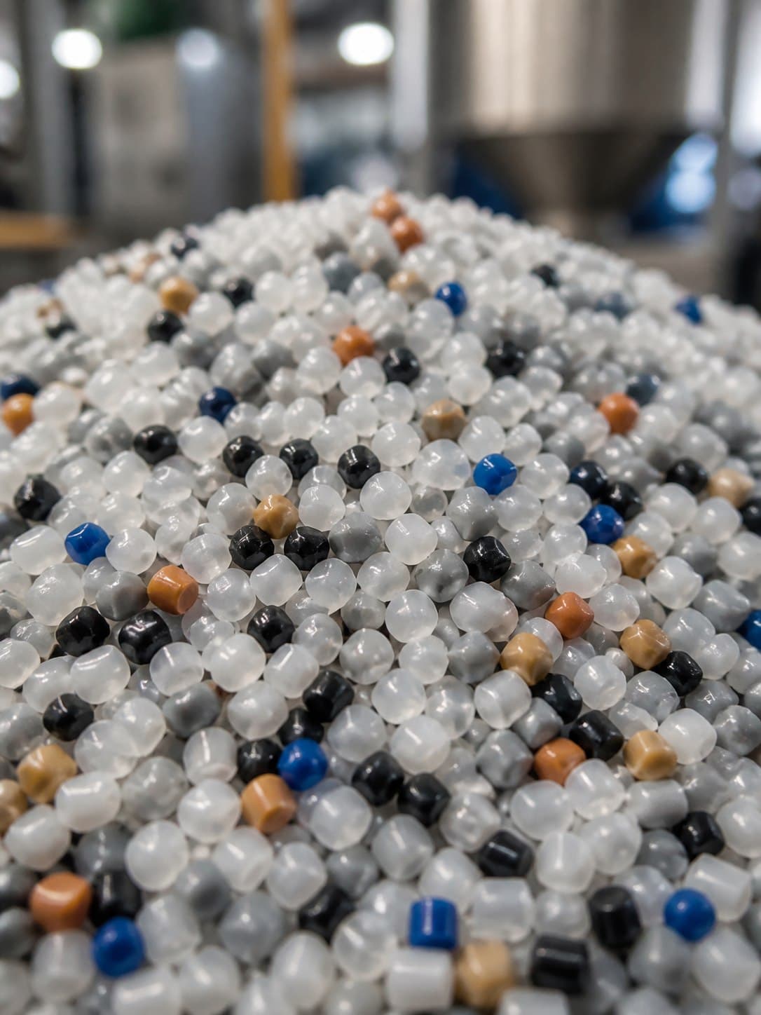Plastic resin pellets used as polymer feedstock